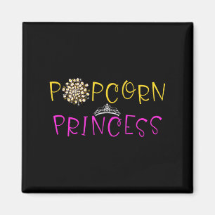 Imán Gráfica divertida de Popcorn Lover diciendo prínci