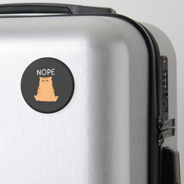 Imán Gráfica Divertida del Gato Nope  (In Situ (Equipaje))