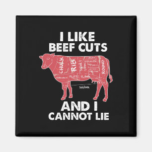 Imán Gráfica I Carnicero Bbq Funny Beef Recortes