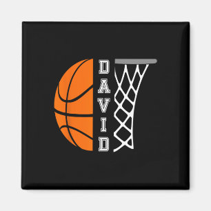 Imán Gráfica personalizada del jugador de baloncesto co