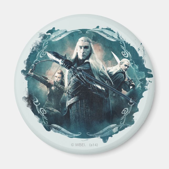 Imán Gráfica Thranduil, TAURIEL™ y LEGOLAS GREENLEAF™ (Frente)