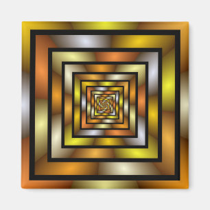 Imán Gráfica trippy colorida de túnel luminoso