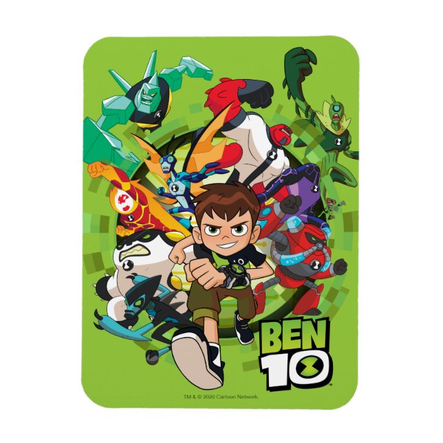 Imán Gráfico Ben 10 Alien Rush (Vertical)