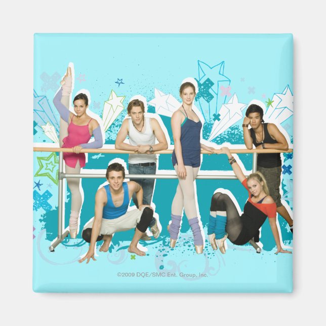 Imán Gráfico de Dance Academy Cast (Frente)