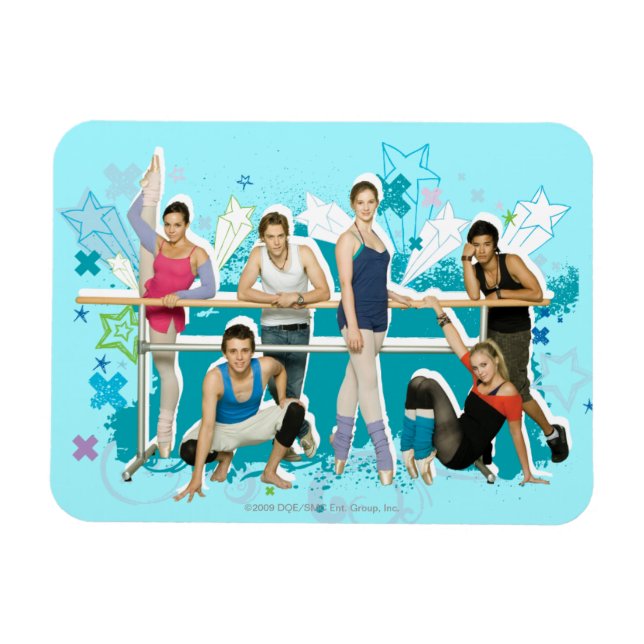 Imán Gráfico de Dance Academy Cast (Horizontal)