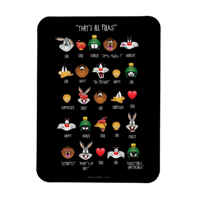 Imán Gráfico de Emojis LOONEY TUNES™ (Vertical)