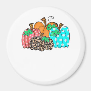 Imán Gráfico de estampado de leopardo de calabaza de mu