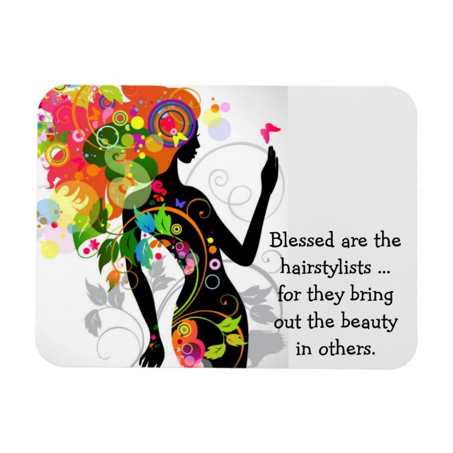 Imán Gráfico de Hairstylist (Horizontal)
