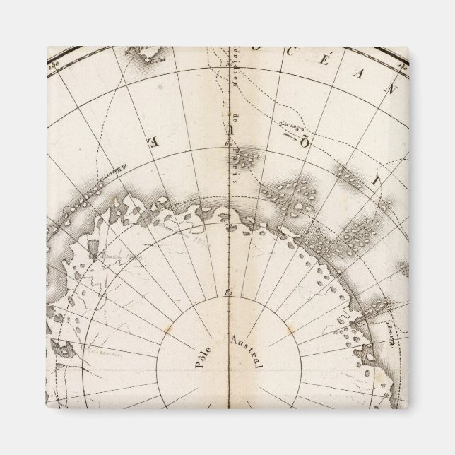 Imán Gráfico de hielo del sur (Frente)