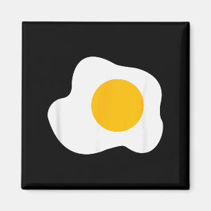 Imán Gráfico de huevo frito divertido amante de los hue