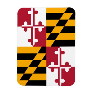 Imán Gráfico de la bandera del estado de Maryland