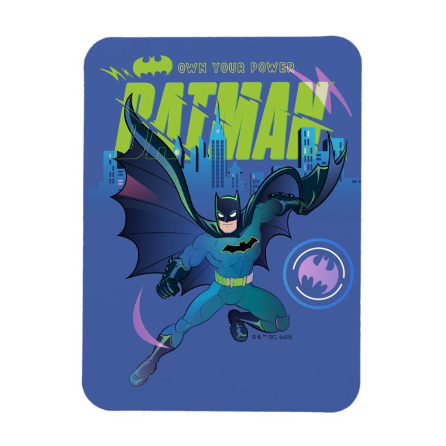 Imán Gráfico de la ciudad de Batman "Own Your Power" (Vertical)
