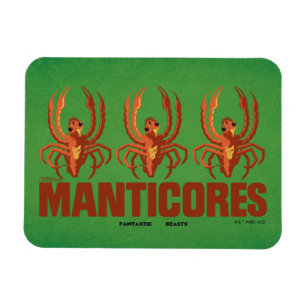 Imán Gráfico de la cosecha de manticores de bebés