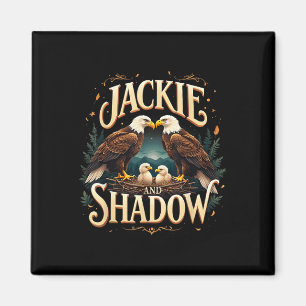 Imán Gráfico De La Familia De Jackie Vintage Y La Sombr