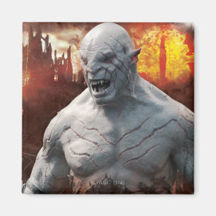 Imán Gráfico de la silueta de Azog y de Orcs