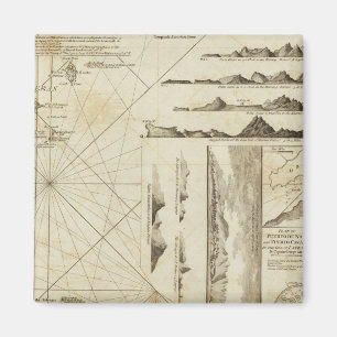 Imán Gráfico de las Maderas y las Islas Canarias