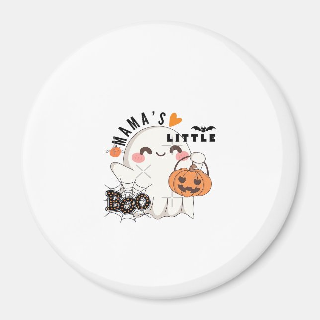 Imán Gráfico de Mama's Boo - Cute Kawaii Halloween Boo  (Frente)