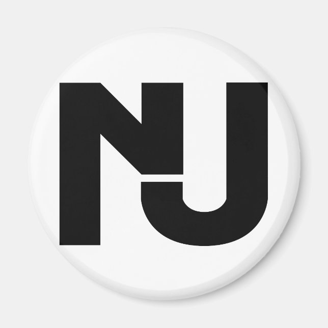 Imán Gráfico de NJ (Frente)