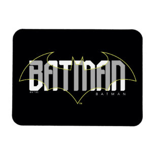 Imán Gráfico de nombre de alta tecnología de Batman