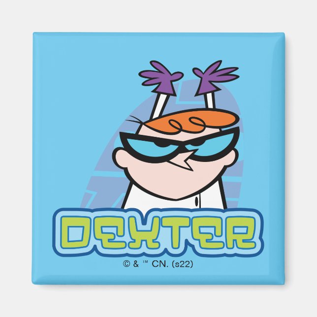 Imán Gráfico de nombre de carácter Dexter (Frente)
