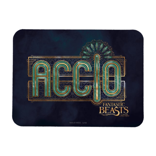 Imán Gráfico de ortografía Jade Art Deco ACCIO™ (Horizontal)