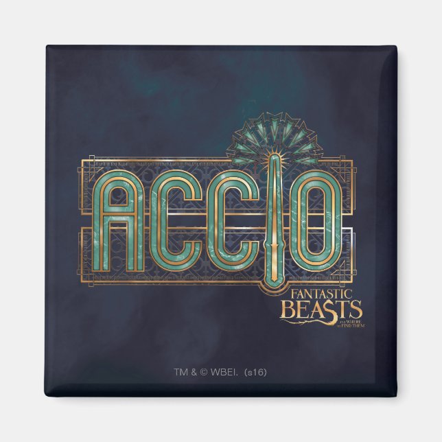 Imán Gráfico de ortografía Jade Art Deco ACCIO™ (Frente)