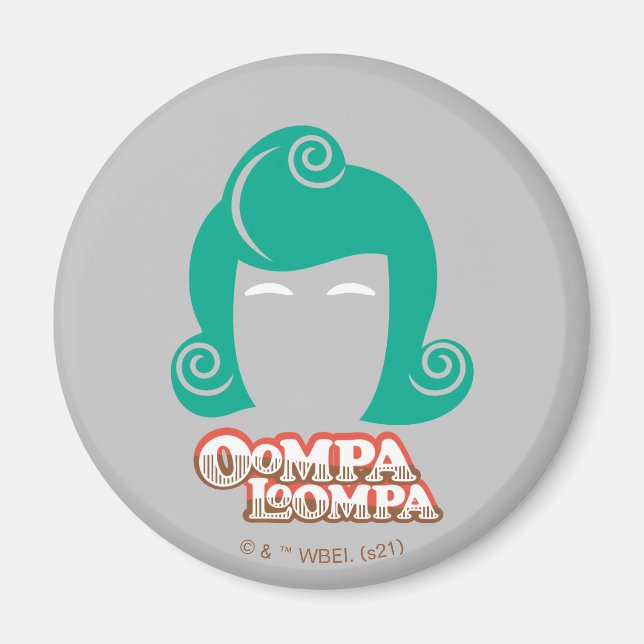 Imán Gráfico de pelo de Oompa Loompa (Frente)