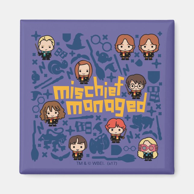 Imán Gráfico de personalizado "MISCHIEF MANAGED™" (Frente)