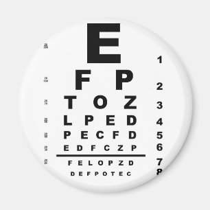 Imán Gráfico de pruebas oculares