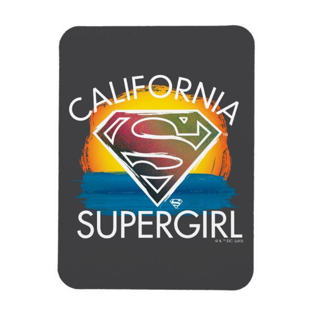 Imán Gráfico de Sunset de Supergirl de California (Vertical)