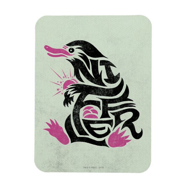 Imán Gráfico de tipografía de NIFFLER™ (Vertical)