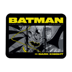 Imán Gráfico de tres paneles del cómic de Batman