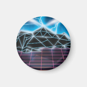 Imán Gráfico de videojuegos de los años 1980 retro