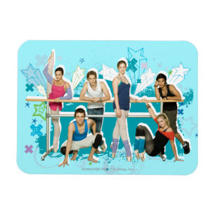Imán Gráfico del molde de la academia de la danza