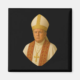 Imán Gráfico del Papa Trump - Divertido diseño político