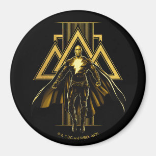 Imán Gráfico del pilar triangular del Adam negro