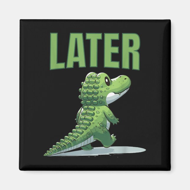 Imán Gráfico Gator más tarde (Frente)