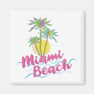 Imán Gráfico Guay Pink-Miami-Beach-Florida
