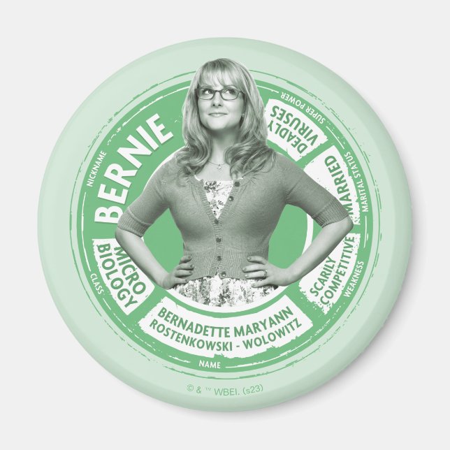 Imán Gráfico informativo de Bernadette (Frente)