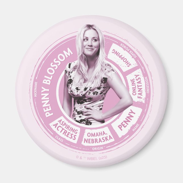 Imán Gráfico informativo Penny Blossom (Frente)