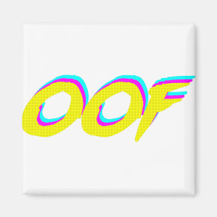 Imán Gráfico OOF Retro Neon