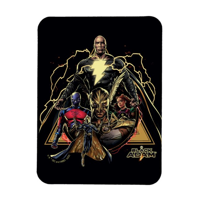 Imán Gráfico triangular Black Adam (Vertical)