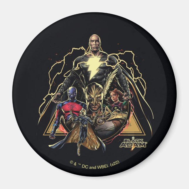 Imán Gráfico triangular Black Adam (Frente)