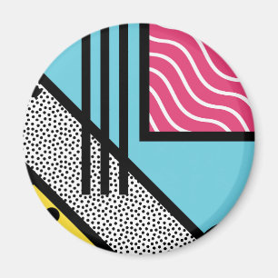 Imán Gráficos abstractos del estilo del arte pop de 80