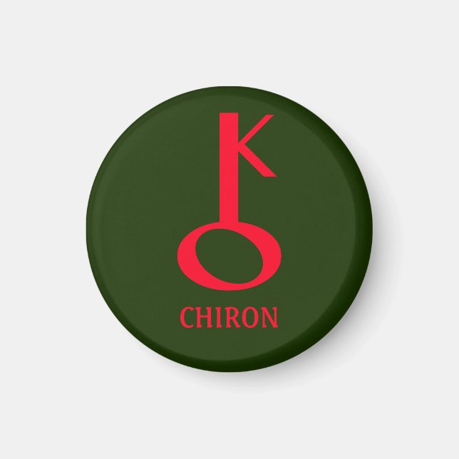 Imán Gráficos de astrología: Chiron Magnet (Frente)