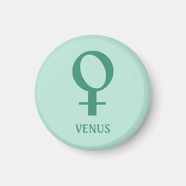 Imán Gráficos de astrología: Planeta Venus Magnet (Frente)