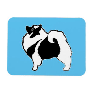 Imán Gráficos de Keeshond - Arte de perro original lind