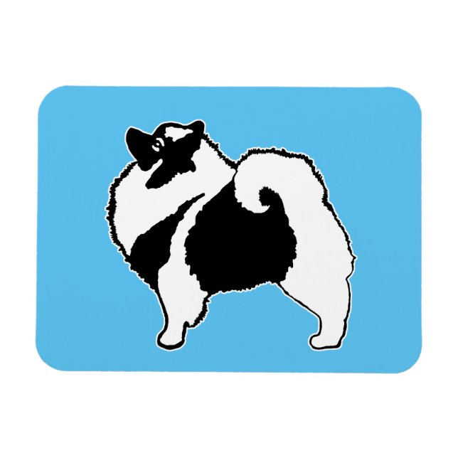 Imán Gráficos de Keeshond - Arte de perro original lind (Horizontal)