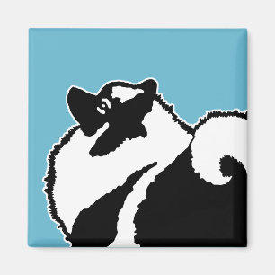 Imán Gráficos de Keeshond - Arte de perro original lind