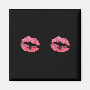 Imán Gráficos del Día de San Valentín de Besa Mis Labio